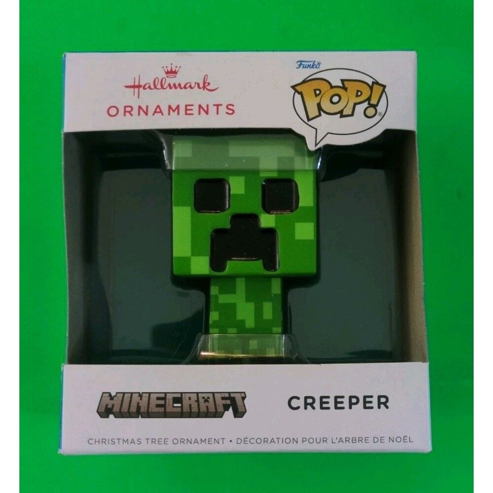 Hallmark Funko Pop ! Minecraft Creeper Christmas Ornament Brand New